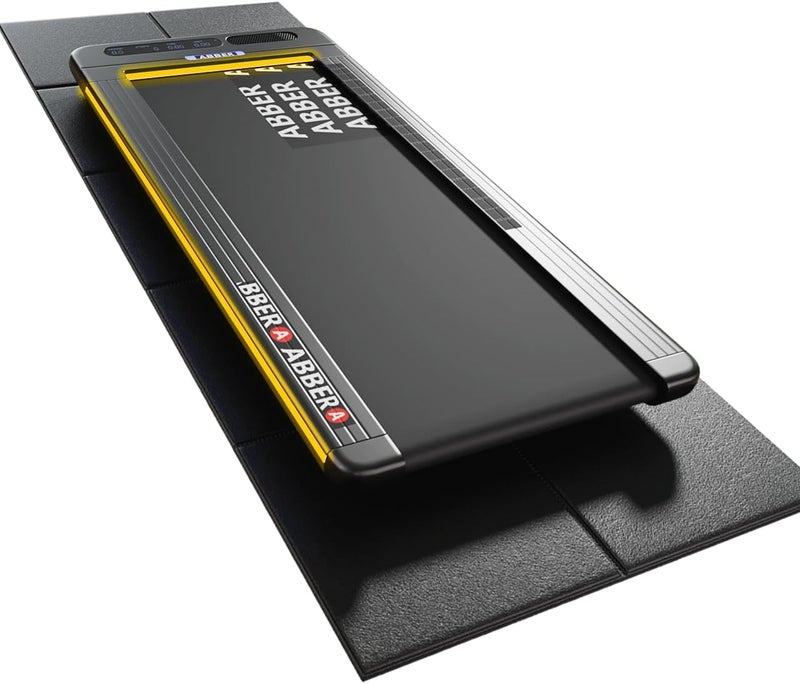 ABBER Foldable Treadmill Walking Pad Mat for Carpet Floors,51.2" x 23.6" 6mm Thick Treadmill Mat for Hardwood Floor,Indoor Exercise Stationary Bike,Elipitial, Gym Equipment, Noise Shock Absorption - Image 1